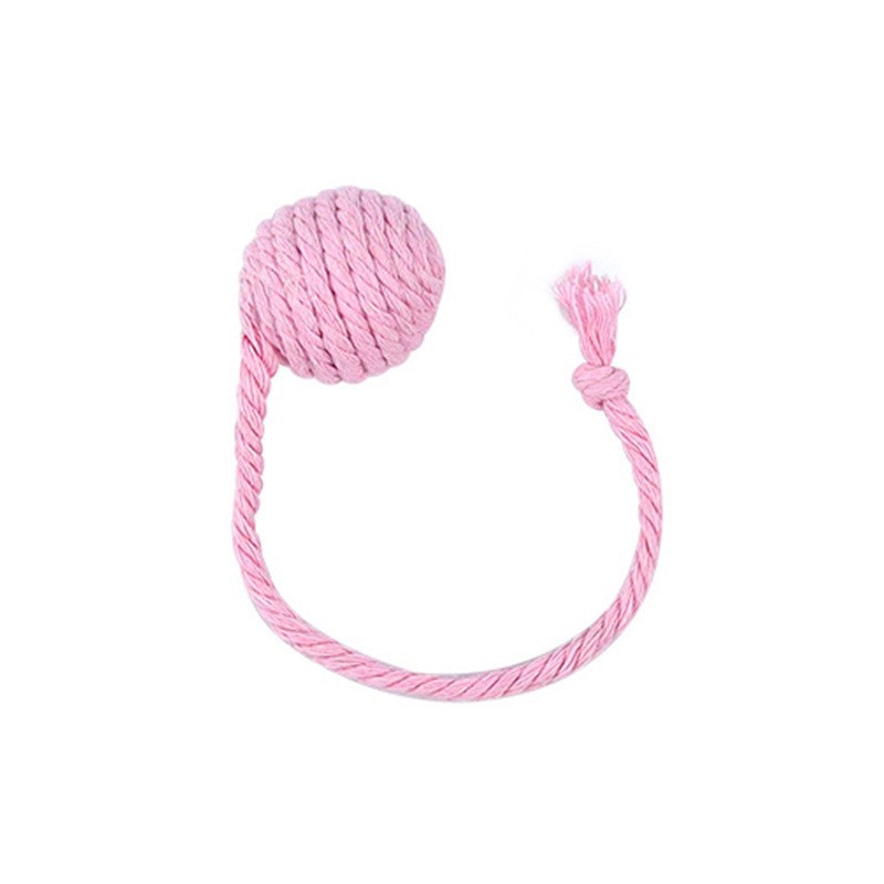 Cat Toy Ball With Rope Built In Bell To Roll The Ball And Make A Sound For Kittens To Play With