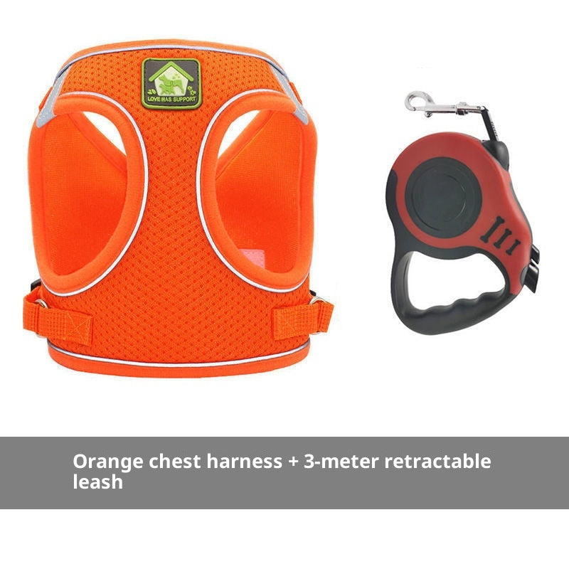 Breathable Cat Walking Leash Anti-escape Vest