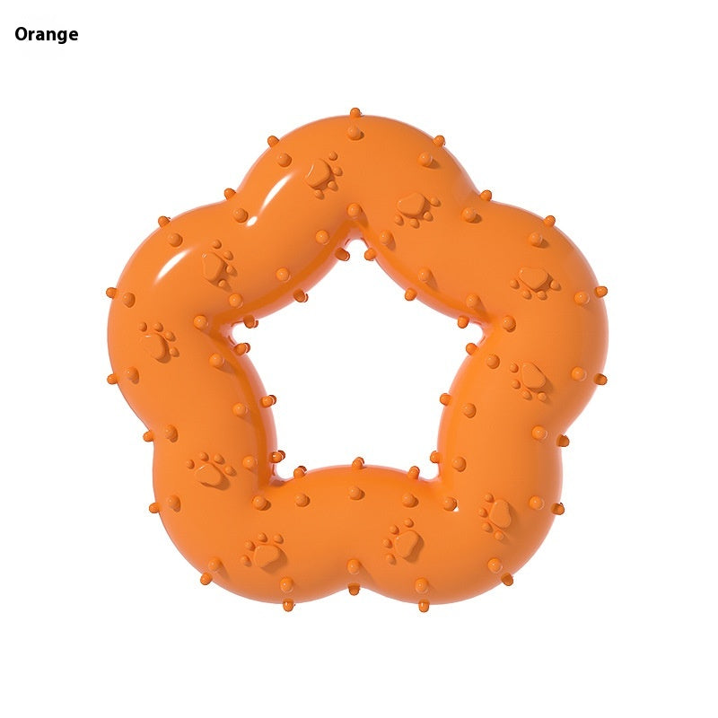 Gnawing Molar Flower Shape Dog Toy