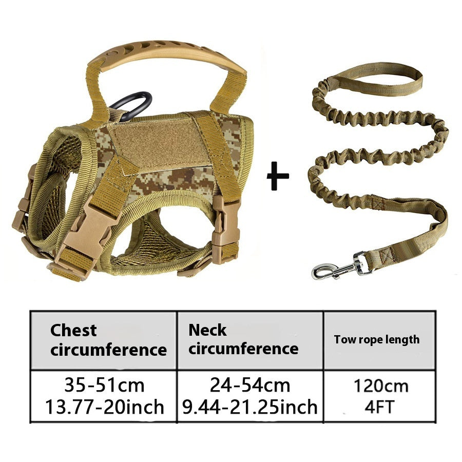 Tactical Cat Chest Strap Vest Hand Holding Rope Anti Breaking Loose