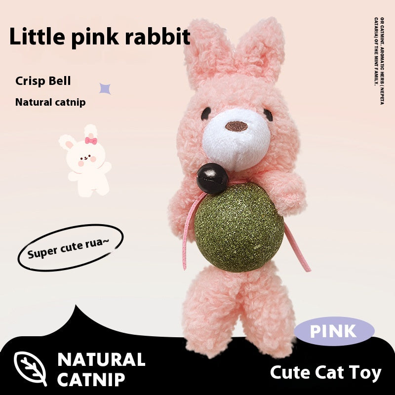 Catnip Ball Cat Toy Cat Molar Creative Little Doll Kittens Self-Hi Relieving Stuffy Bite Plush Bell Toy