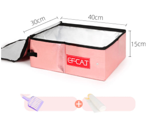 Folding Litter Box Fully Enclosed Temporary Travel
