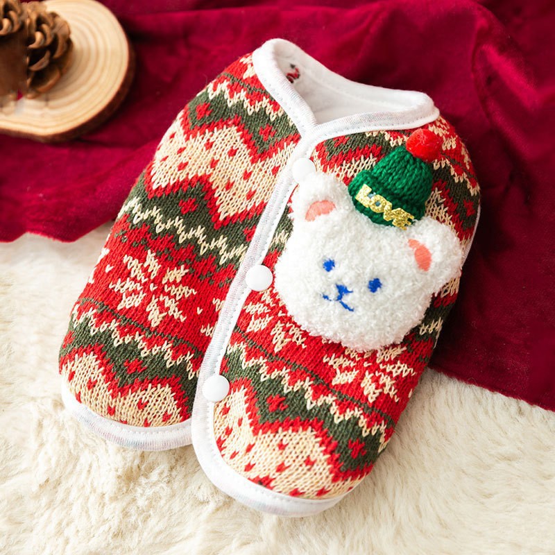 Puppy Dog Autumn And Winter Christmas Elk Pet Sweater