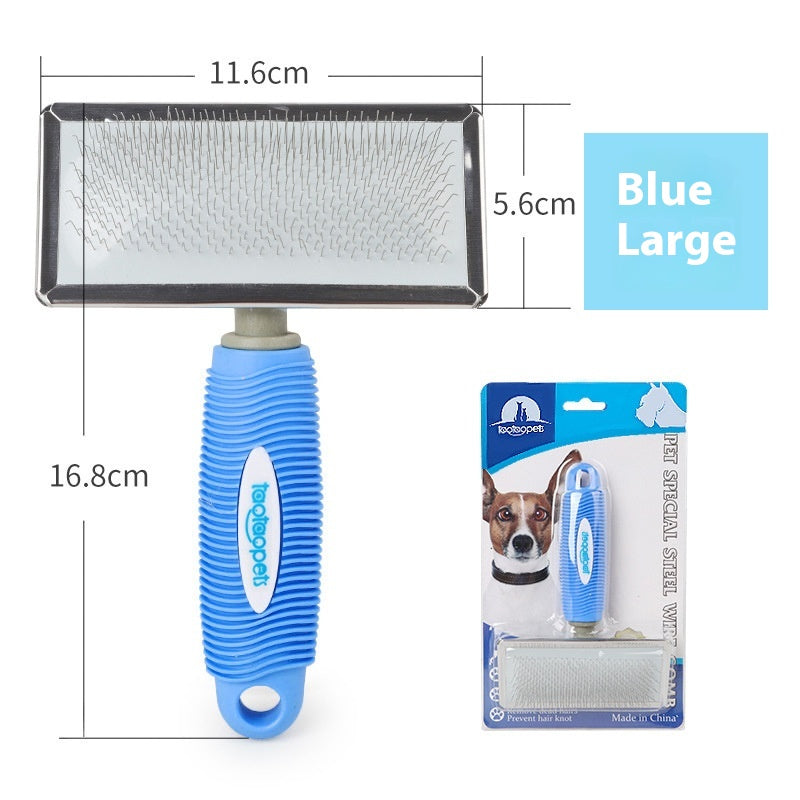 Fashion Comfortable Plastic Handle Pet Needle Comb