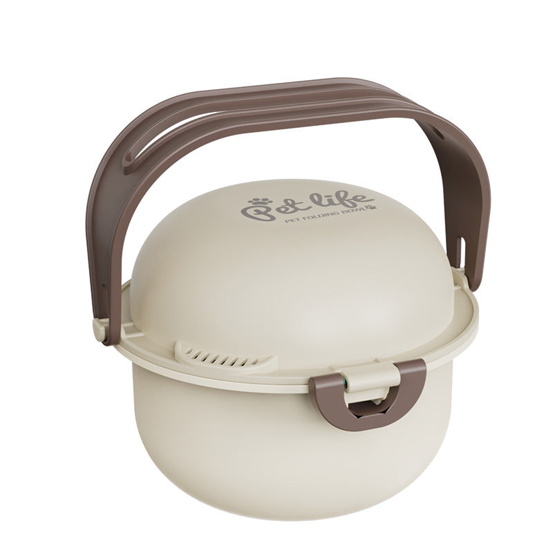 Pet Portable Folding Outdoor Dog Feeding Drinking Bowl