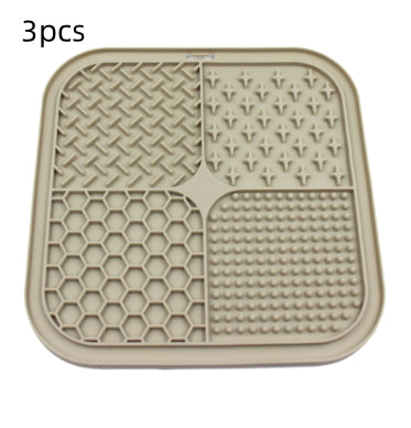 Pet Licking Pad Silicone Pet Food Suction Cup Anti-choke Slow Feeding Bowl Dog Licking Pad