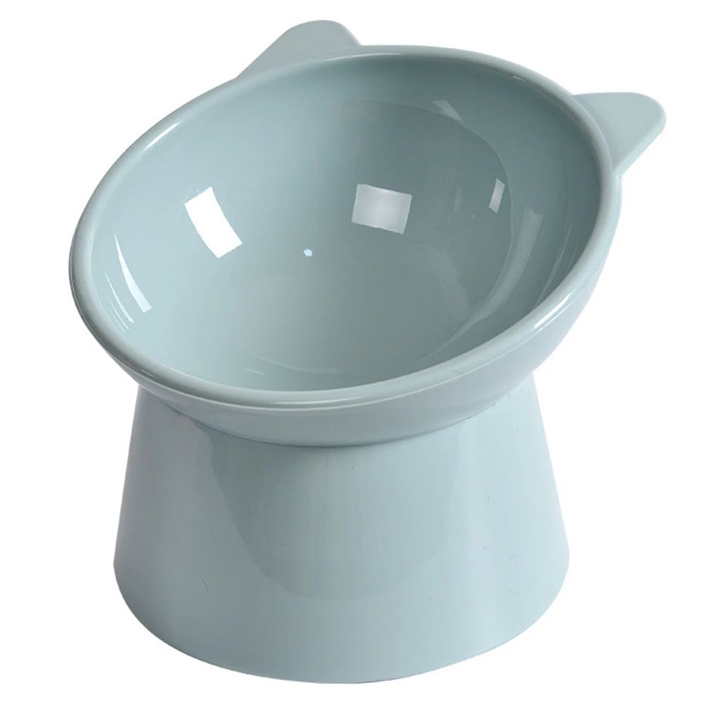 Tilted Cat Food Bowl Elevated Cat Bowl Ergonomic Raised Cat Food Bowl Anti Vomiting Plastic Feeding Bowl Non Slip For Cats Dogs