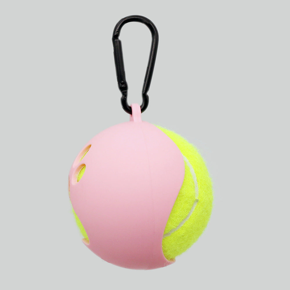 Tennis Bracket Portable Hands-free Dog Walking Supplies Training Ball Sheath