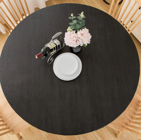 Round Fit Tablecloth Digital Printing Oil-proof Waterproof Table