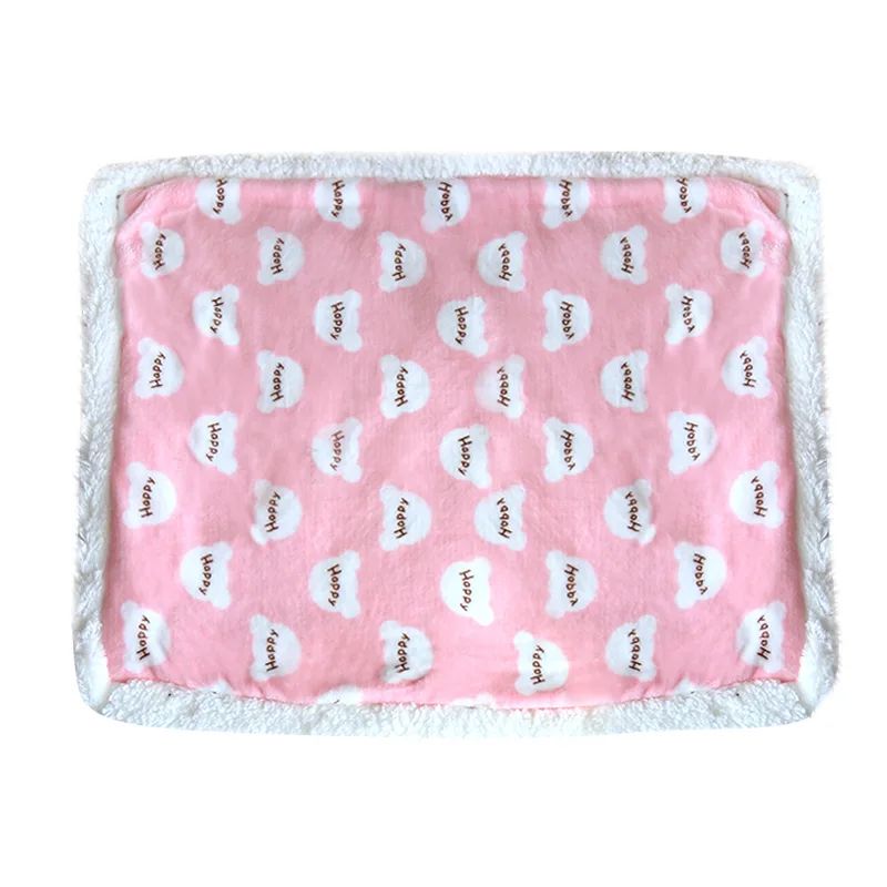 Thick Lamb Fleece Pet Dog Blanket Soft Flannel Cat And Dog Cushion To Keep Warm Cat And Dog Sleeping Blanket Winter Pet Cushion
