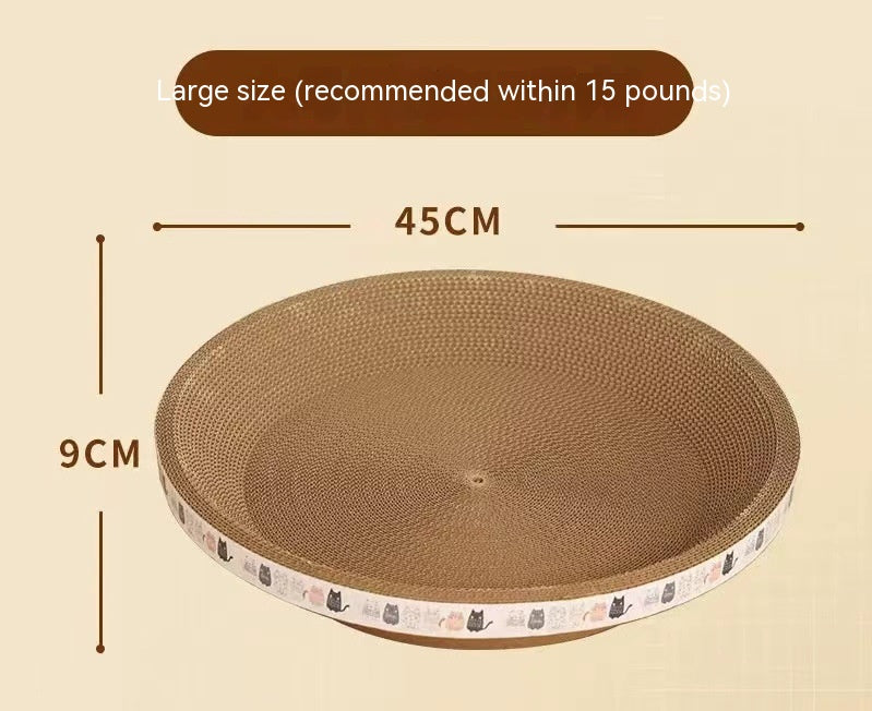 Cat Scratch Board And Cat Nest Integrated, Wear-resistant And Non Falling Debris