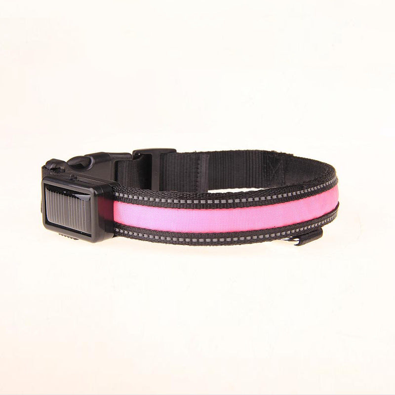 Solar LED Luminous Pet Dog Fashion Collar