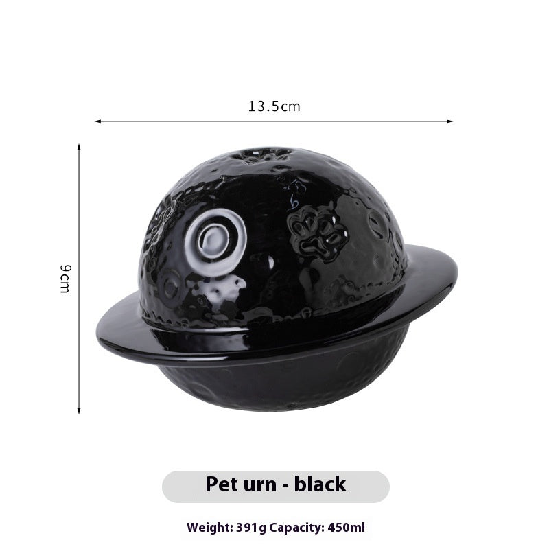 Planet Cinerary Casket Pet Light Luxury Cosmic Starry Sky Accompanied By Cat And Dog Death Memorial