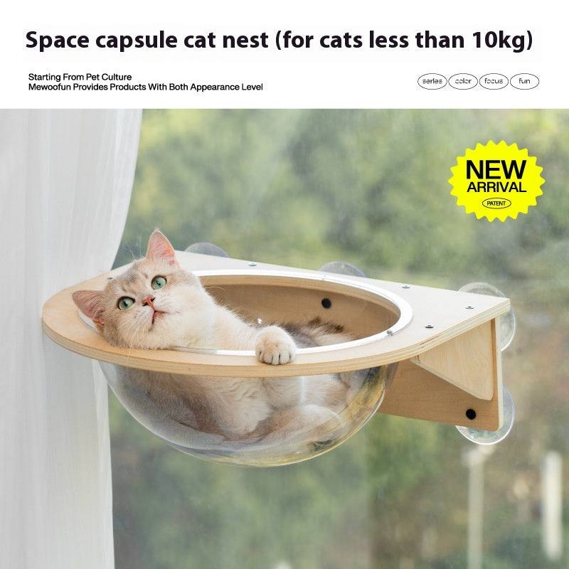 Meow Hu Wang Is Also Cat Scratch Trees Not Covering An Area Of Glass Wall