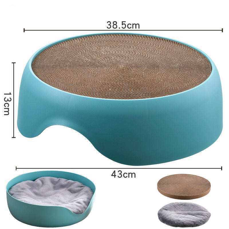 Cat Nest, Cat Scratching Board, Cat Scratching Bowl, All-season Universal Pet Supplies, Thick Plush Mat, One Nest For Two Uses
