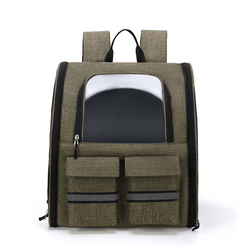 Double Shoulder Pull Rod Breathable Foldable Pet Cat Bag