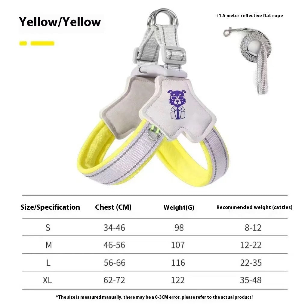 Hand Holding Rope Vest Dog Leash