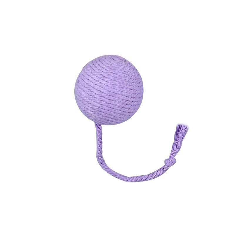 Cat Toy Ball With Rope Built In Bell To Roll The Ball And Make A Sound For Kittens To Play With