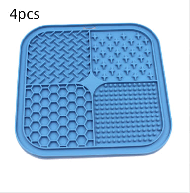 Pet Licking Pad Silicone Pet Food Suction Cup Anti-choke Slow Feeding Bowl Dog Licking Pad
