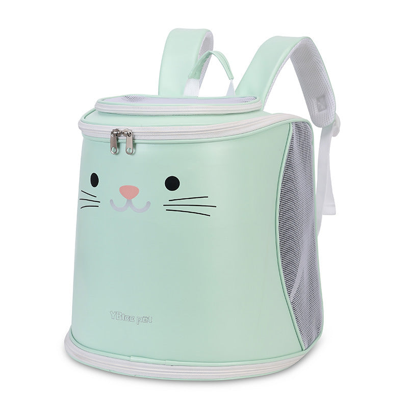 Foldable Double-shoulder Pet Portable Large Capacity Cat And Dog Bag