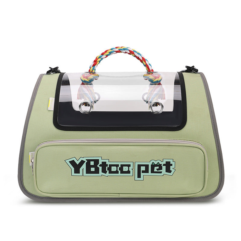 Pet Bag Portable Transparent Visual Large Capacity Pet Supplies Foldable