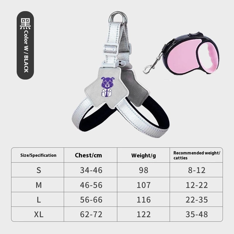 Hand Holding Rope Vest Dog Leash