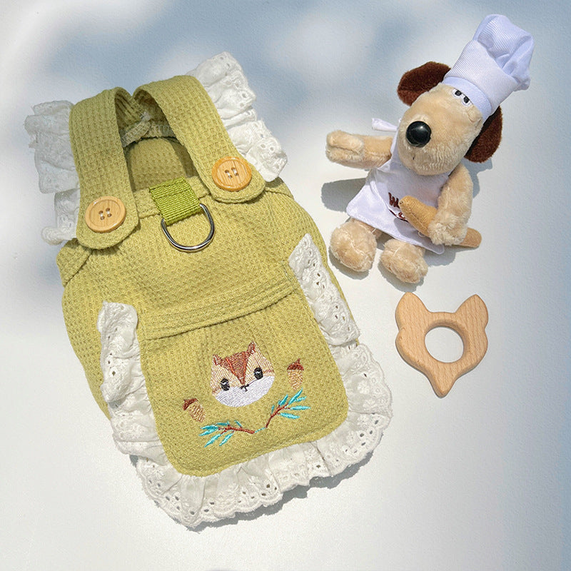 Pet Dog Cat Outing Cartoon Vest