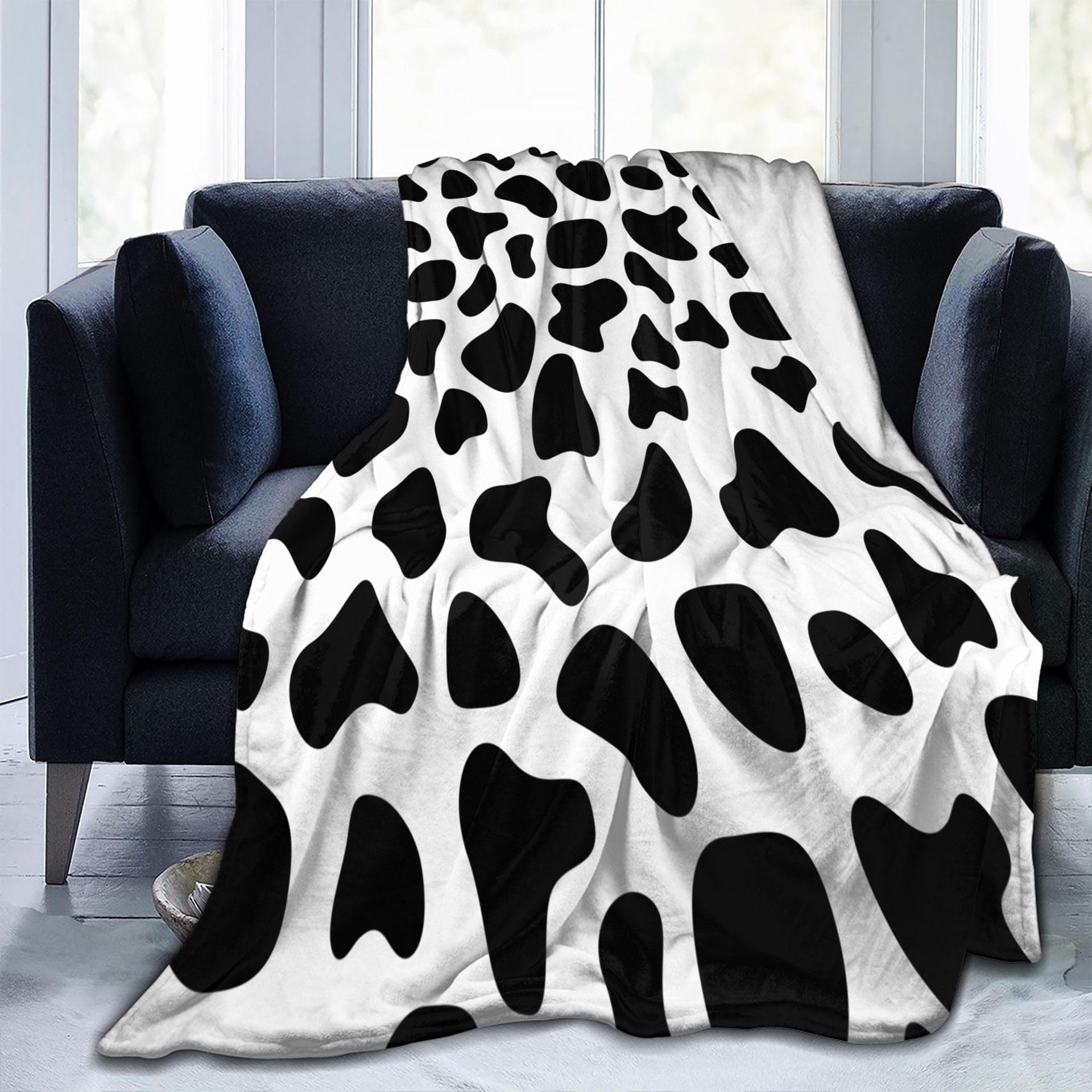 Cows Pattern Printed Flannel Digital Blanket