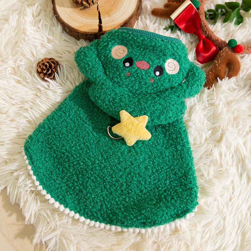 Puppy Dog Autumn And Winter Christmas Elk Pet Sweater