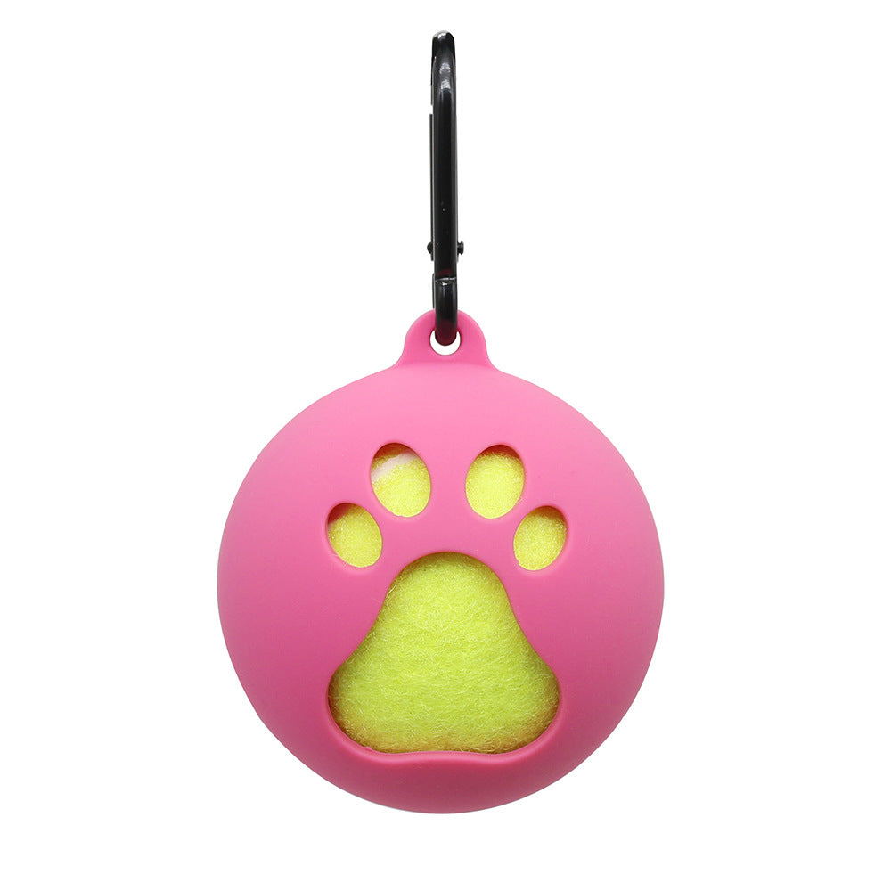 Tennis Bracket Portable Hands-free Dog Walking Supplies Training Ball Sheath