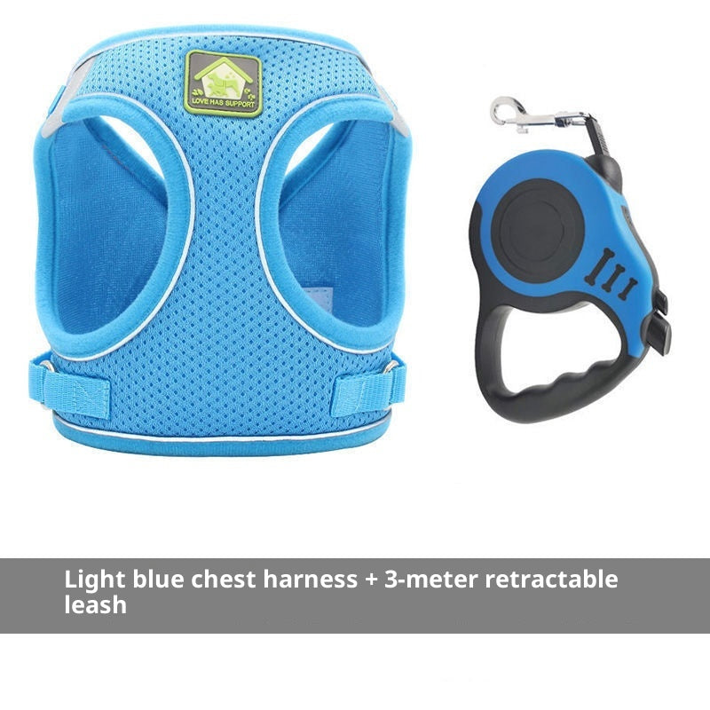 Breathable Cat Walking Leash Anti-escape Vest