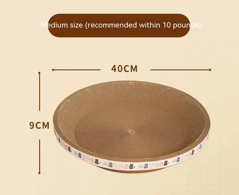 Cat Scratch Board And Cat Nest Integrated, Wear-resistant And Non Falling Debris