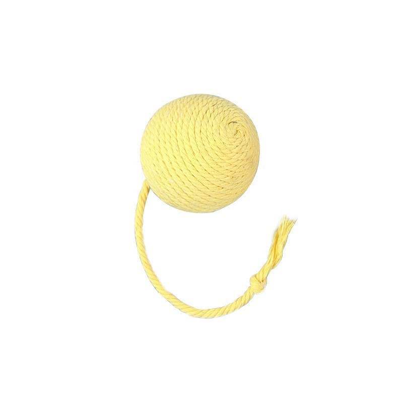 Cat Toy Ball With Rope Built In Bell To Roll The Ball And Make A Sound For Kittens To Play With