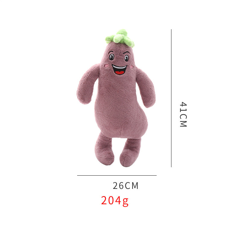 Plush Soft Dog Toy Vegetable Paradise Squeaky Chew Toy Medium Large Canine Companion Pet Accessories