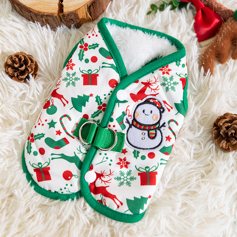 Puppy Dog Autumn And Winter Christmas Elk Pet Sweater
