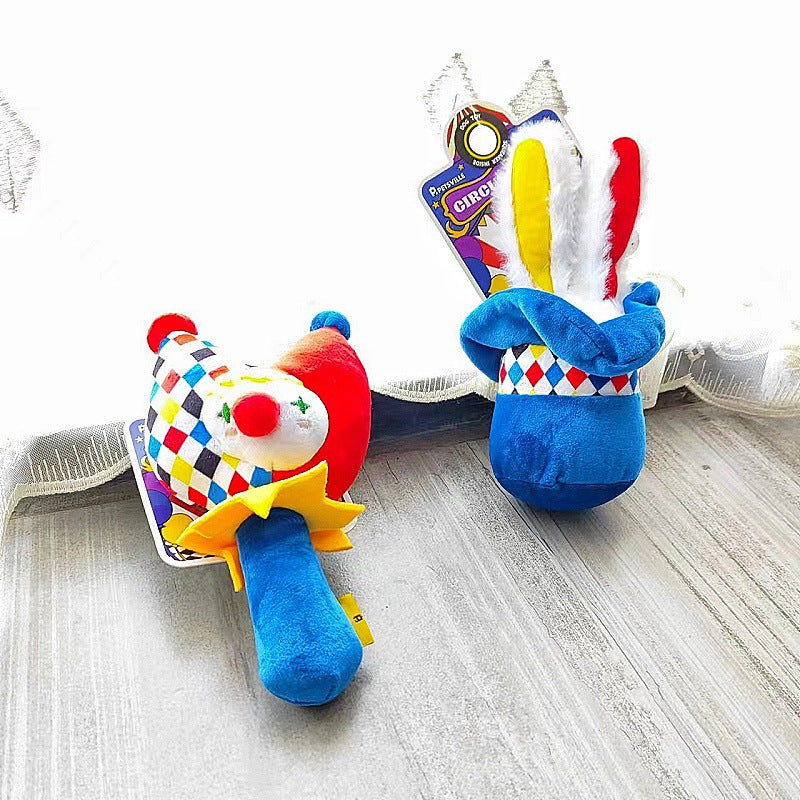 Dog Sound Plush Toy Cartoon Circus Series Molar Long Lasting