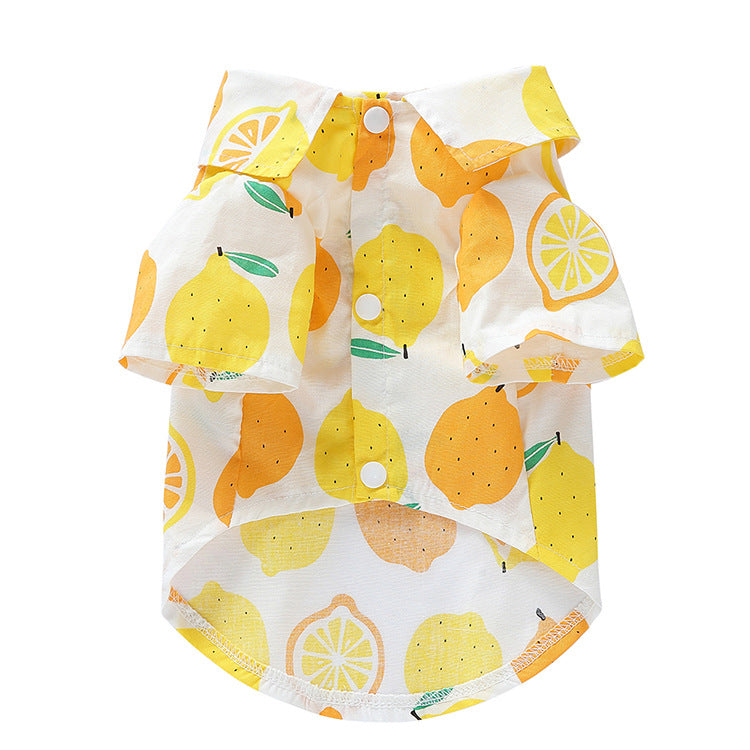 Fashion Personality Fruit Casual Style Dog Clothes
