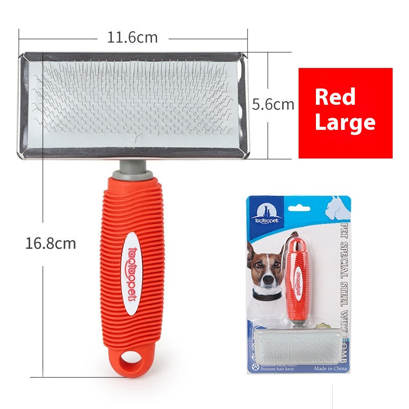 Fashion Comfortable Plastic Handle Pet Needle Comb