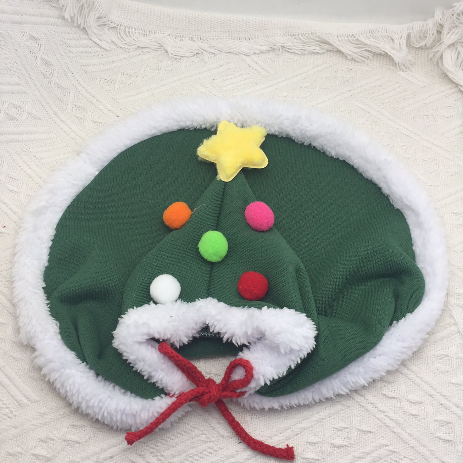 Cat Christmas Cape With Velvet Stars Hat, Small Dog Soft Thick Xmas Cloak, Pets Christmas Costume Dogs Cats Santa Claus Outfits For Goose