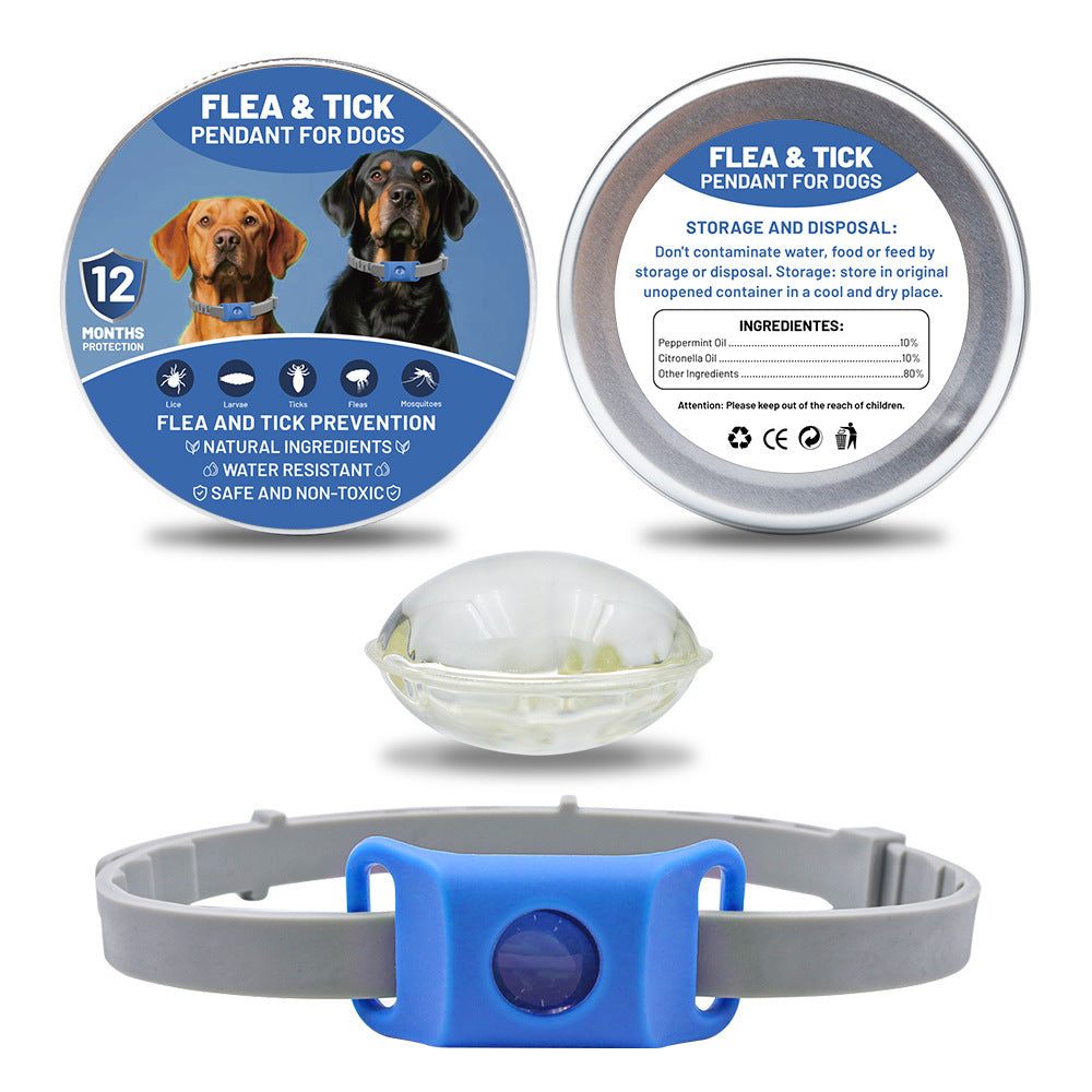 Pet Insect Repellent Button Collar Capsule Suit