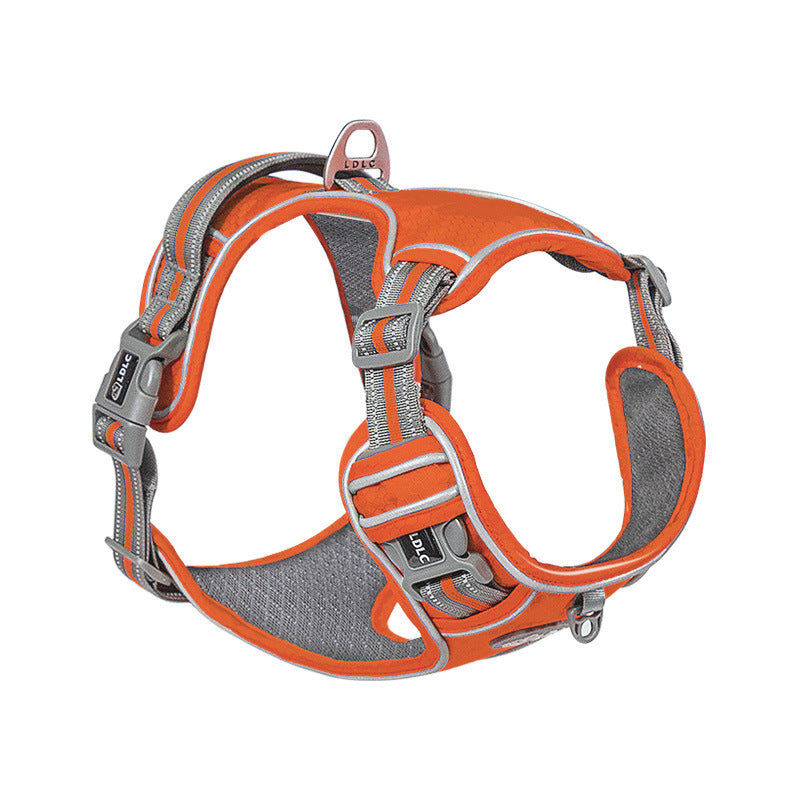 Traction Strap Shock Absorption Comfortable Night Vision Reflective Pet Harness