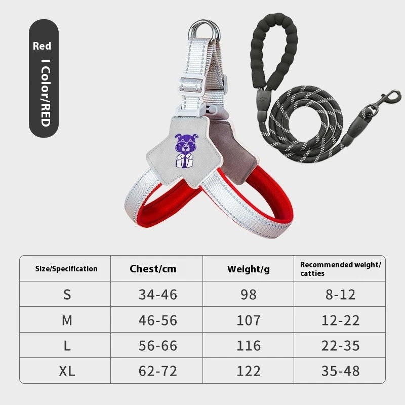 Hand Holding Rope Vest Dog Leash