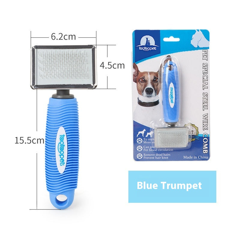 Fashion Comfortable Plastic Handle Pet Needle Comb