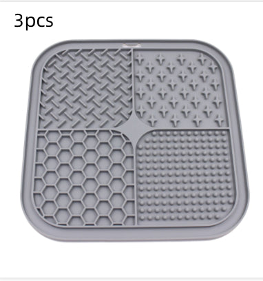Pet Licking Pad Silicone Pet Food Suction Cup Anti-choke Slow Feeding Bowl Dog Licking Pad