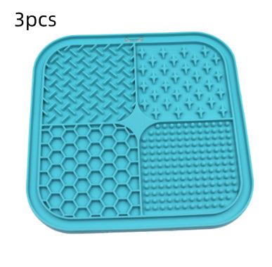 Pet Licking Pad Silicone Pet Food Suction Cup Anti-choke Slow Feeding Bowl Dog Licking Pad