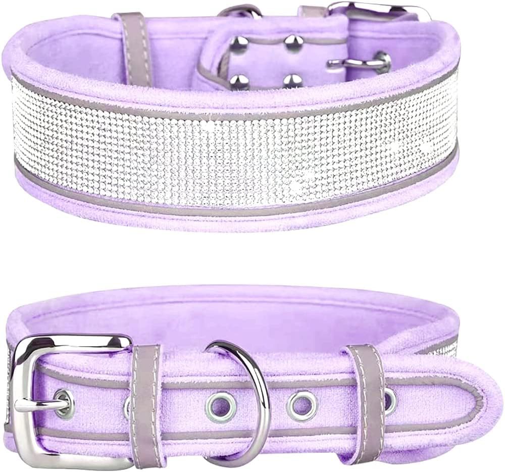 Suede Reflective Dog Collar Soft And Comfortable Dog Hand Holding Rope