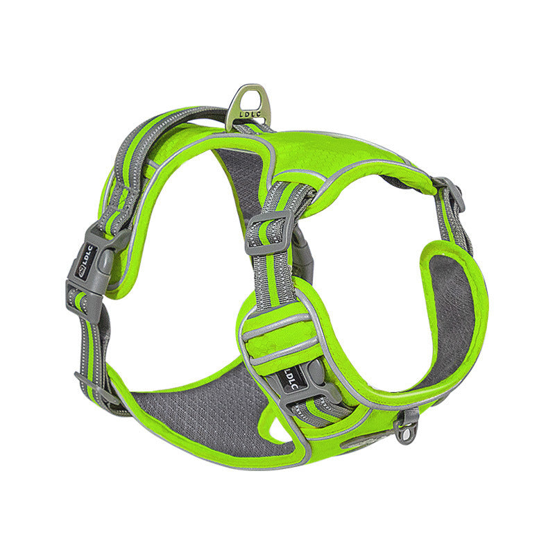 Traction Strap Shock Absorption Comfortable Night Vision Reflective Pet Harness