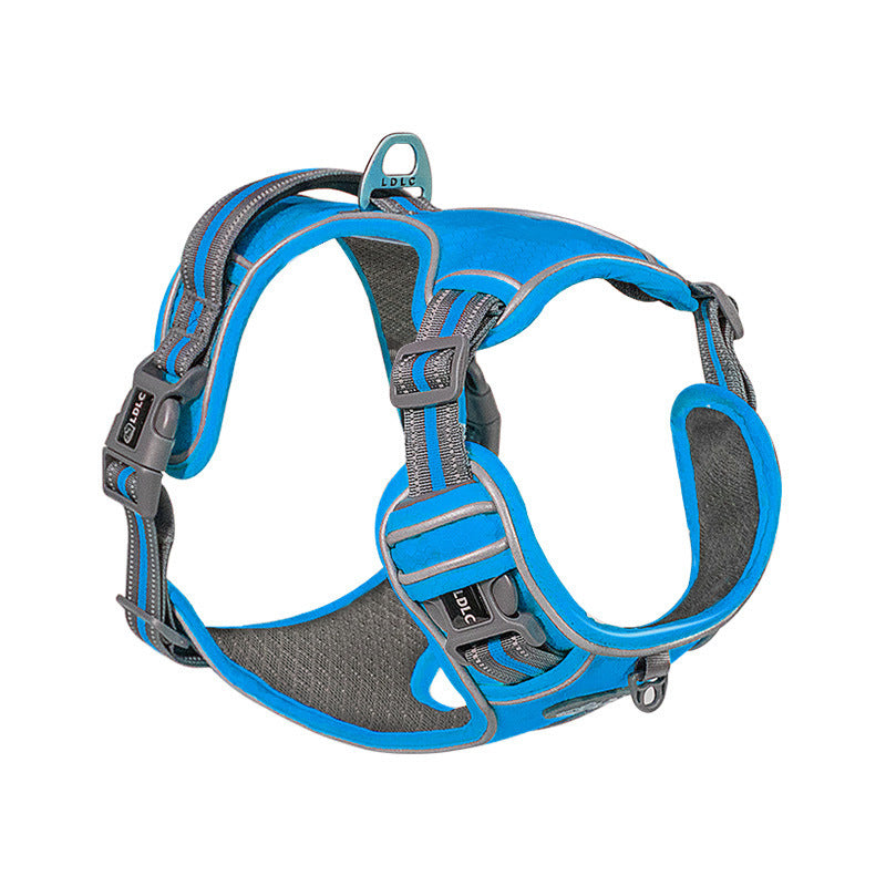 Traction Strap Shock Absorption Comfortable Night Vision Reflective Pet Harness
