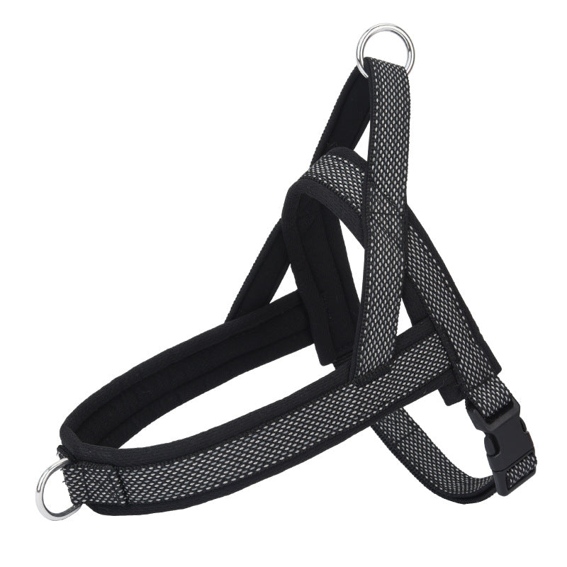 Small Large Dog Reflective Hand Holding Rope Chest Strap