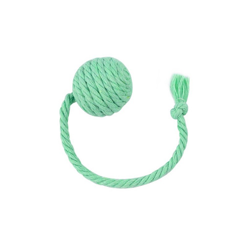 Cat Toy Ball With Rope Built In Bell To Roll The Ball And Make A Sound For Kittens To Play With
